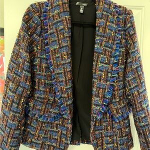 Aqua Multicolor Tweed Jacket